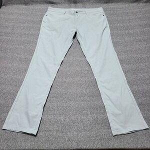 Kenneth Cole New York Men's Light Gray Stretch Pants Size 38x32